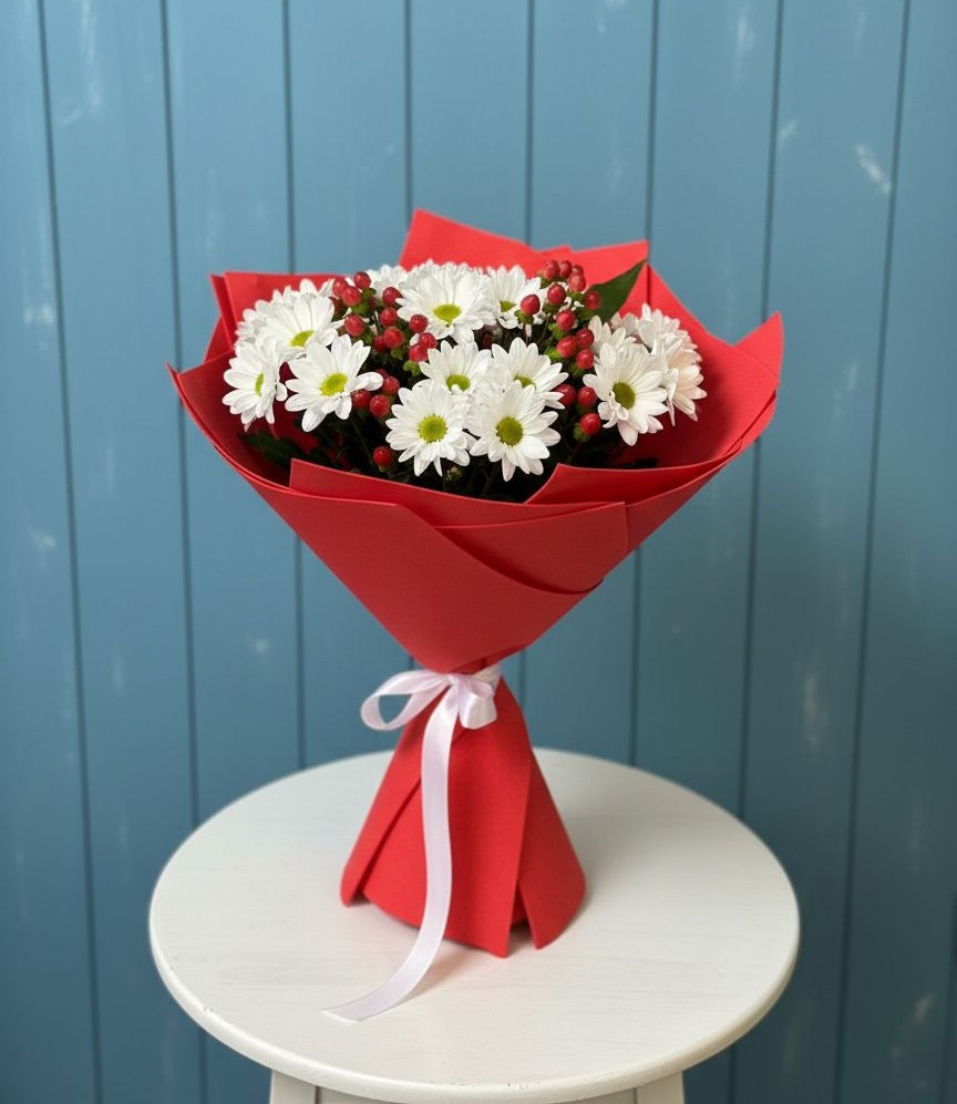 Букет цветов из: Хризантемы в Тарасово