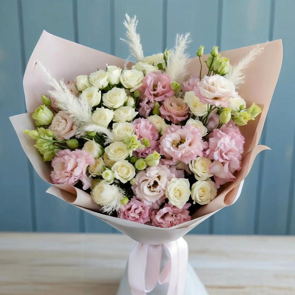 Букет цветов из: Альстромерии и Розы в Тарасово