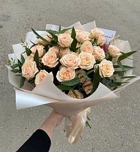 Букет Кремовые розы Латте в Тарасово