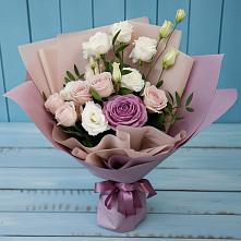 Букет цветов из:  Розы и Лизиантусы #REPLACE_PRED# Тарасово