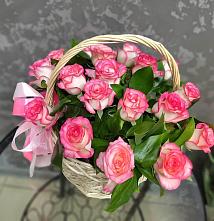 Цветочная композиция из Розы в корзине #REPLACE_PRED# Тарасово