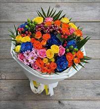Букет цветов из:  Розы и Хризантемы в Тарасово