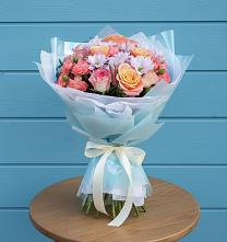 Букет цветов из:  Хризантемы и Розы #REPLACE_PRED# Тарасово