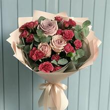 Букет цветов из:  Гвоздики и Розы в Тарасово