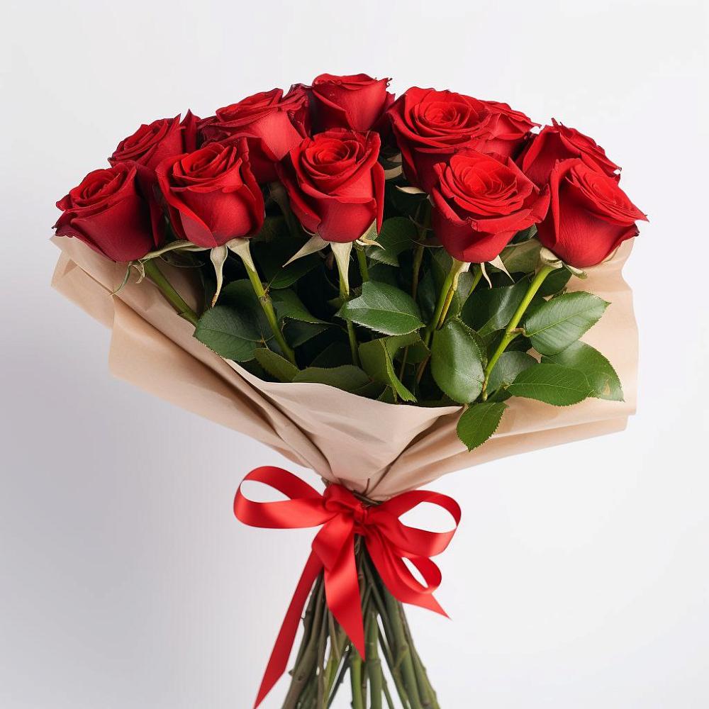 Букет 11 Красных роз Эдлесс Лав в Тарасово