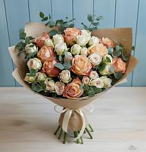 Букет цветов из:  Альстромерии и Розы #REPLACE_PRED# Тарасово